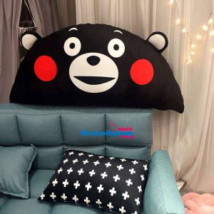 Goi-tua-dau-giuong-hinh-Gau-Kumamon-mau-den-GĐG15