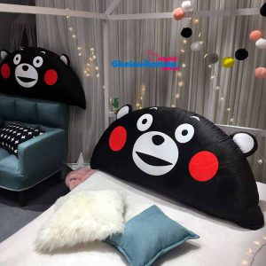 Goi-tua-dau-giuong-hinh-Gau-Kumamon-mau-den-GĐG15 