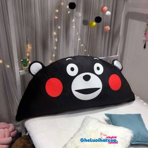 Goi-tua-dau-giuong-hinh-Gau-Kumamon-mau-den-GĐG15